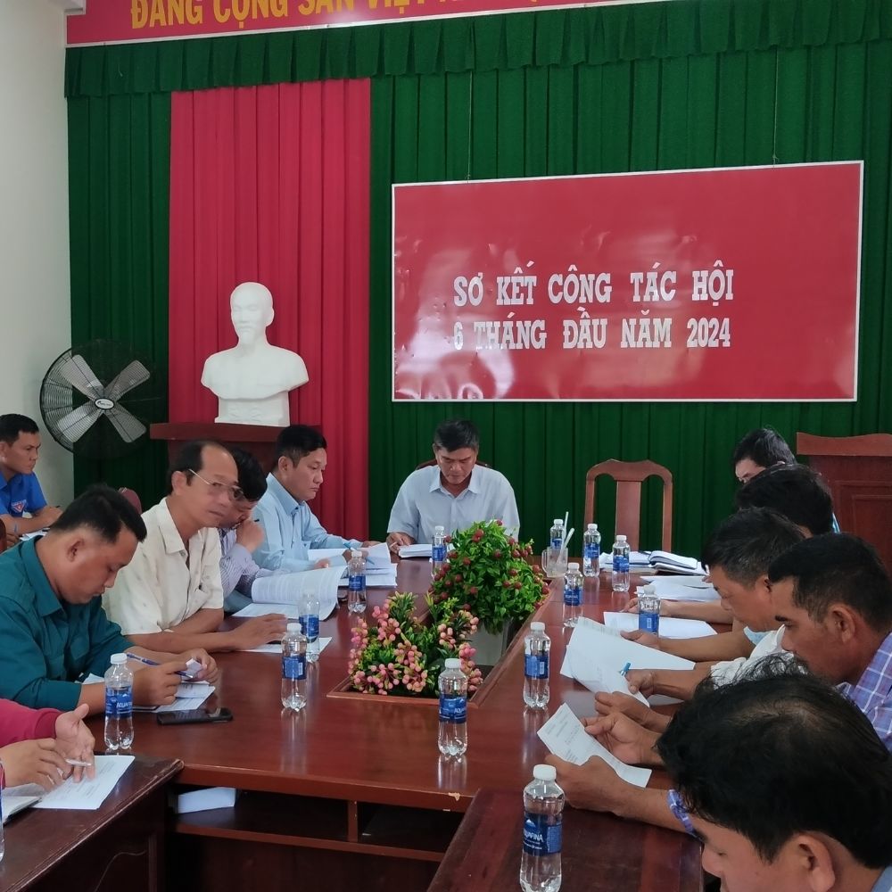 Hội Nông Dân Xã Tân Khánh Hòa Sơ Kết Công Tác 6 Tháng Đầu Năm 2024